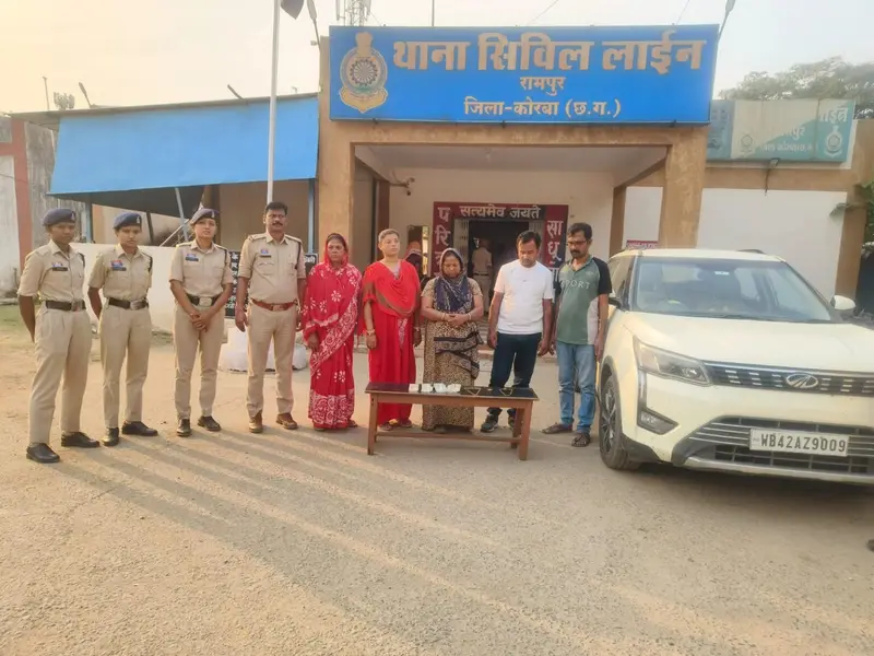 कोरबा में ज्वेलरी चोरी का खुलासा,अंतर्राज्यीय गिरोह के तीन महिला सहित 5 आरोपी गिरफ्तार…