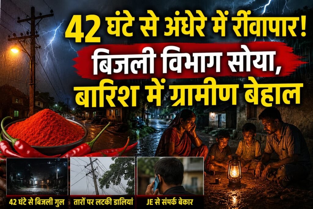 42 घंटे से अंधेरे में रींवापार सोहागपुर फीडर की यह बड़ी लापरवाही